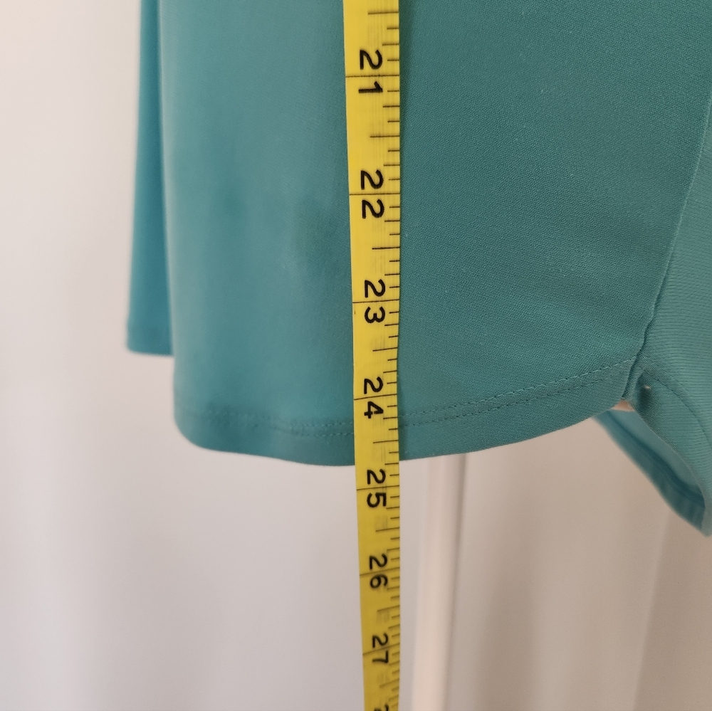 WHBM Sleeveless Teal Lace-Up Top With Silver Eyelets XS - Picture 6 of 8